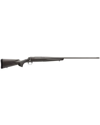 Browning 035459294 X-Bolt Pro Tungsten 6.5 PRC 3+1 24" Fluted &amp; Lapped Barrel With Muzzle Brake, Spiral Fluted Bolt, Tungsten Gray Cerakote, Textured Grip Paneled Carbon Fiber Stock