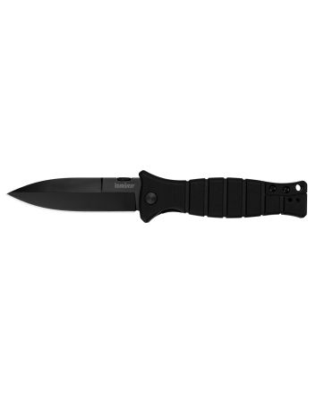 Kershaw 3425 XCOM3.60" Folding Spear Point Plain Black Oxide 8Cr13MoV SS Blade Black Glass-Filled Nylon Handle Includes Pocket Clip