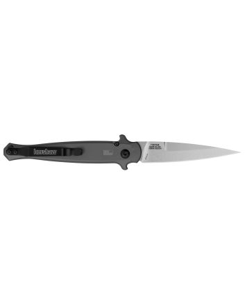 Kershaw 7150 Launch 8 3.50" Folding Spear Point Plain Stonewashed CPM 154 SS Blade Gray w/Insert Aluminum/Carbon Fiber Handle Includes Pocket Clip