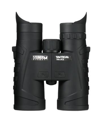 Steiner 2005 T1042 Tactical 10x42mm Roof Prism, Fast-Close Focus, Black Makrolon w/Rubber Armor