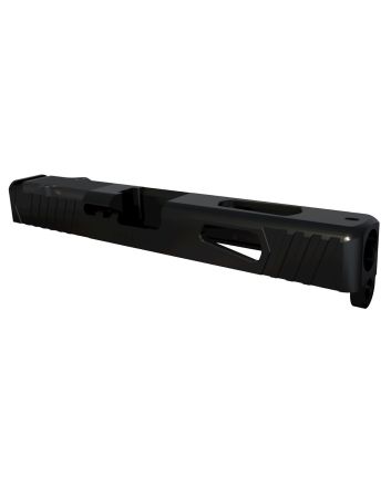 Rival Arms RA10G102A Precision Slide A1 QPQ Black 17-4 Stainless Steel with Front/Rear Serrations &amp; RMR Optic Cut for 9mm Luger Glock 17 Gen3