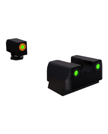 Rival Arms RA2A231G Night Sights for G42/G43/G48Green Tritium Orange Outline Front Sight-Green Tritium Black Outline Rear Sight