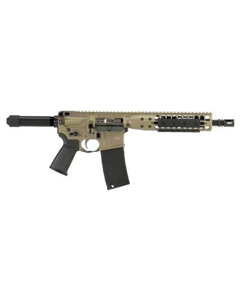 LWRC ICDIP5CK10 Individual Carbine Direct Impingement 5.56x45mm NATO 30+1 10.50" Barrel, Exclusive Flat Dark Earth Cerakote Receiver, Buffer Tube Stock, Magpul MOE Grip, Optics Ready