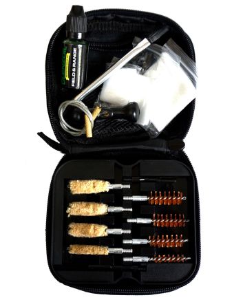 Clenzoil 2328 Field &amp; Range Cleaning Kit Multi-Caliber Pistol/17 Pieces Black
