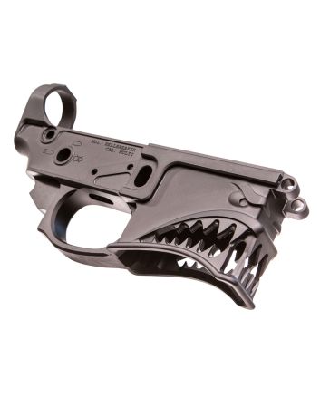 Sharps Bros SBLR01 Hellbreaker Stripped Lower Multi-Caliber Black Anodized Finish 7075-T6 Aluminum Material Compatible w/Mil-Spec AR-15 Internal Parts