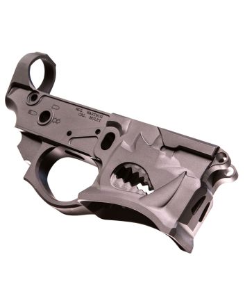 Sharps Bros SBLR02 Warthog Stripped Lower Multi-Caliber Black Anodized Finish 7075-T6 Aluminum Compatible w/Mil-Spec AR-15 Internal Parts