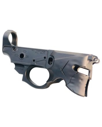 Sharps Bros SBLR07 Overthrow Stripped Lower Multi-Caliber Black Anodized Finish 7075-T6 Aluminum Compatible w/Mil-Spec Ar-15 Internal Parts