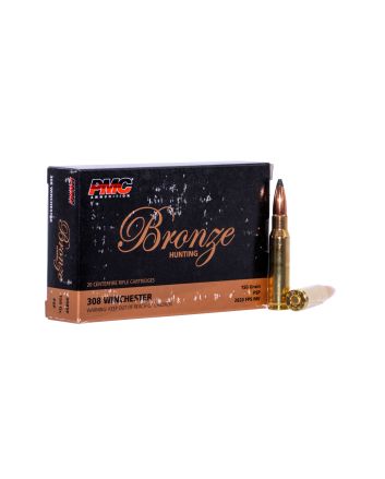 PMC 308SP Bronze308Win 150gr Pointed Soft Point 20 Per Box/10 Case