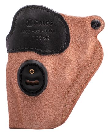 Galco S2118B Scout 3.0IWB Natural/Black Leather UniClip/Stealth Clip Fits Ruger SP101 Ambidextrous