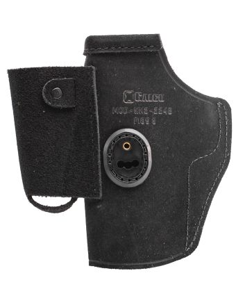 Galco WK2224B WalkAbout 2.0IWB Black Leather Compatible w/ Glock 17 Gen1-5/22 Gen2-5 UniClip/Stealth Clip Mount Ambidextrous