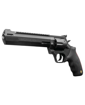 Taurus 2440081RH-DLX Raging Hunter44 Rem Mag 5rd 8.37" Matte Black Oxide Cylinder Matte Black Aluminum Black Rubber with Integrated Red Cushion InsertGrip Includes Case