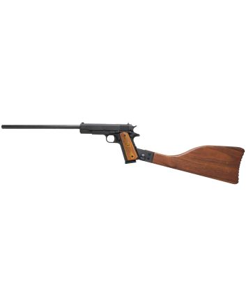 Iver Johnson Arms 1911A1CARBINE 1911 A1 Carbine 45 ACP 8+1 16.13" Black Oxide 6 Lan Barrel, Black Oxide Steel Receiver, Walnut Removable Stock, Walnut Diamond Checkered Grip
