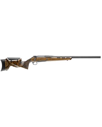 Sauer S1FA65C 100 Fieldshoot 6.5 Creedmoor Caliber with 5+1 Capacity, 24" Barrel, Matte Blued Metal Finish &amp; Oil Wood Fixed with Adjustable Cheek Piece Stock Right Hand (Full Size)