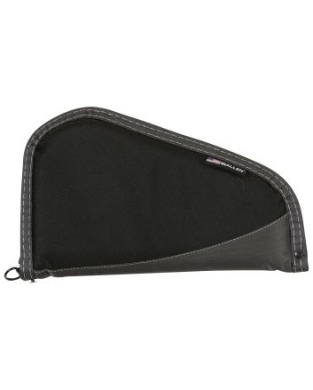 Allen 44411 DeluxeHandgun Case Black w/Gray Trim, Foam Padding, Non-Absorbent Lining &amp; Lockable Zipper 11" L