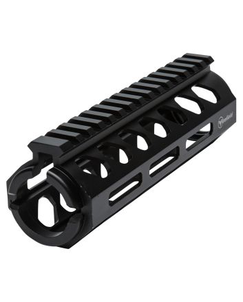 Firefield FF34057 Edge Handguard 6.62" 2-Piece M-LOK, Carbine Style Made of 6061-T6 Aluminum with Black Matte Finish for AR-15