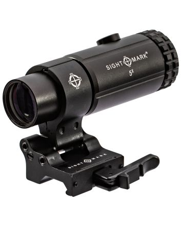 Sightmark SM19064 T-5 Magnifier 5Xwith Flip to Side Mount Matte Black 5 x 23 mm