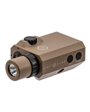 Sightmark SM25012DE LoPro Mini Combo Flashlight and Green Laser SightDark Earth 300 Lumens White LED