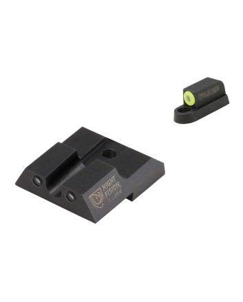 Night Fision CZU076007YGZG Tritium Night Sights For CZ-USAGreen Tritium Yellow Outline Front Sight-Green Tritium Black Outline Rear Sight CZ P-07/P-09
