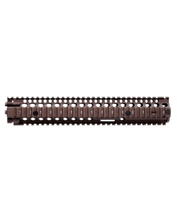 Daniel Defense 0100408001 M4A1 RIS II Handguard 12.25" 2-Piece, Free-Floating Style Made of 6061-T6 Aluminum with Flat Dark Earth Anodized Finish &amp; Picatinny Rail for AR-15