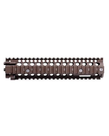 Daniel Defense 0100408020011 MK18 RIS II Handguard 9.55" 2-Piece, Free-Floating Style Made of 6061-T6 Aluminum with Flat Dark Earth Anodized Finish &amp; Picatinny Rail for AR-15