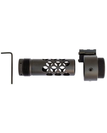 TNW Firearms ASRXADPTXXXXBKXX AR-15 Shroud Adapter For ASR, Aluminum w/Black Finish, Includes Additional Barrel Nut