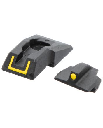 Ruger 90649 Security 9 Sight SetBlack/Yellow
