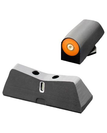 XS Sights GL0011S5N DXT2 Big Dot Night Sights fits GlockBlack | Green Tritium Orange Outline Front Sight Green Tritium White Outline Bar Rear Sight