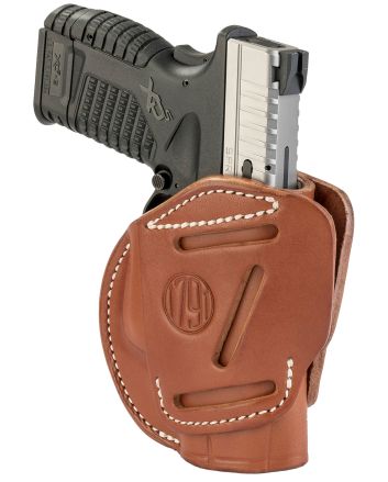 1791 Gunleather 3WH4CBRA 3-WayIWB/OWB Size 04 Classic Brown Leather Belt Loop Fits Walther PPS Fits Taurus G2C Fits Springfield XD/XDS Ambidextrous Hand