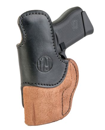 1791 Gunleather RCH3BLBR RCHIWB Size 03 Black/Brown Leather Belt Clip Compatible w/Ruger LC9/1911/Glock 43/43X Right Hand