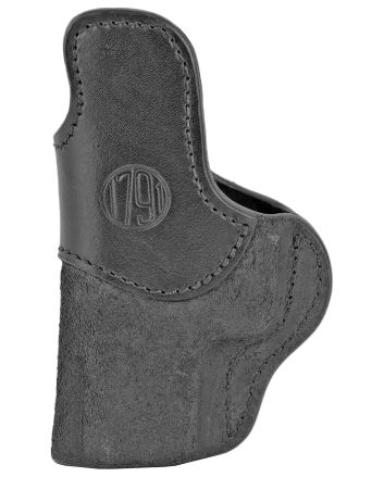 1791 Gunleather RCH4BLKR RCHIWB Size 04 Black Leather Belt Clip Compatible w/Glock 17/S&amp;W M&amp;P Shield/Springfield XD Right Hand