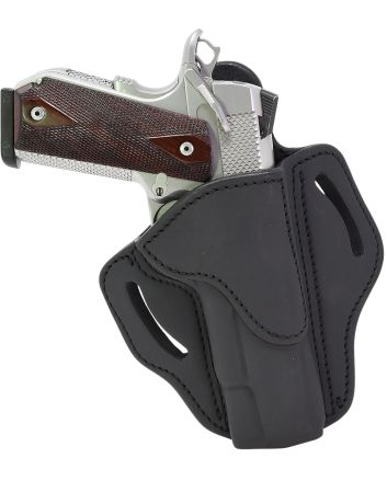 1791 Gunleather BH1SBLR BH1OWB 01 Stealth Black Leather Belt Slide Fits 4-5" 1911