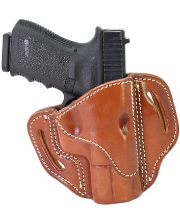 1791 Gunleather BH21CBRR BH2.1OWB Size 2.1 Classic Brown Leather Belt Slide Compatible w/Glock 17/S&amp;W M&amp;P Shield/Springfield XD Right Hand
