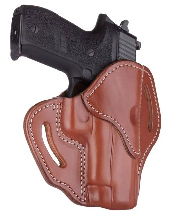 1791 Gunleather BH23CBRR BH2.3OWB Size 2.3 Classic Brown Leather Belt Slide Compatible w/Glock 17/Sig P226/HK VP9 Right Hand