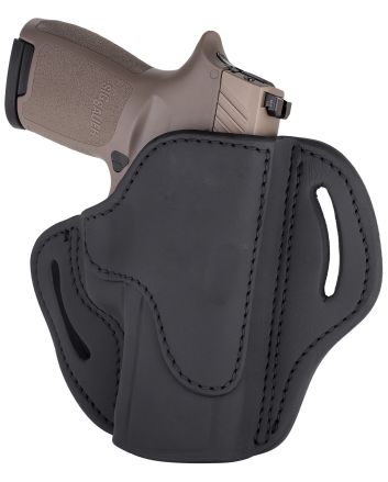 1791 Gunleather BH24SSBLR BH2.4SOWB Open Top 2.4 Stealth Black Leather Belt Slide Fits FN 509/Springfield XD-M/HK VP9SK