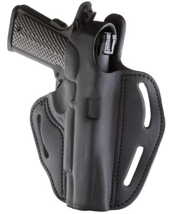 1791 Gunleather BHX1CLSBLR BHXOWB Size 01 Stealth Black Leather Belt Slide Fits 4"-5" 1911 Right Hand