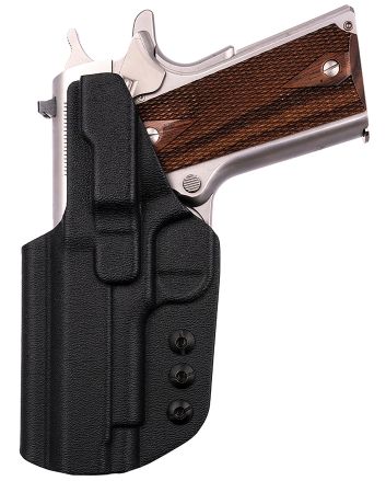 1791 Gunleather TACIWB1911BLKR Tactical KydexIWB Black Kydex Belt Clip Fits 1911 Government