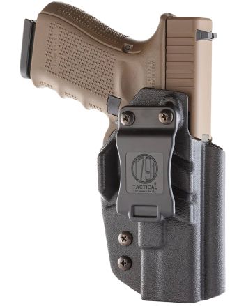 1791 Gunleather TACIWBGLOCKBLKR Tactical KydexIWB Black Kydex Belt Clip Compatible w/Glock Right Hand