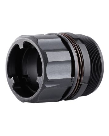 Dead Air DA428 Key-Mo Adapter Black Adapter for HUB Socket Silencers(1 3/8-24)"