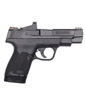 Smith &amp; Wesson 11786 Performance Center M&amp;P Shield M2.0 9mm Luger 4" 7+1,8+1 Matte Black Black Armornite Stainless Steel Slide Black Polymer Grip (Optic Ready)