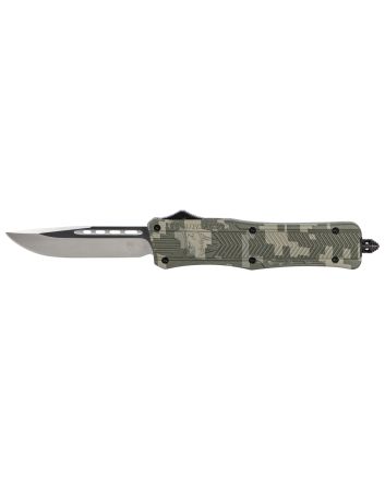 CobraTec Knives MADCCTK1MDNS CTK-1Medium 3" OTF Drop Point Plain D2 Steel Blade/Army DigiCamo Aluminum Handle Features Glass Breaker Includes Pocket Clip