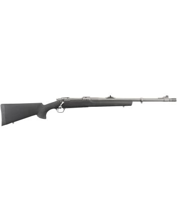 Ruger 57102 Hawkeye Alaskan Full Size 300 Win Mag 3+1 20" Matte Stainless Steel Threaded Barrel, Integral Scope Mounts Stainless Steel Receiver, Black Hogue OverMolded Synthetic Stock