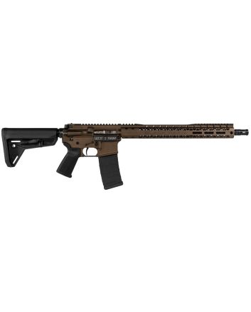 Black Rain Ordnance BROSSPMB SSP5.56x45mm NATO 30+1 16" Chrome Moly Barrel, A2 Flash Hider,Midnight Bronze Cerakote 7075-T6 Receiver, Adjustable Magpul MOE SL Stock &amp; Grip, Optics Ready
