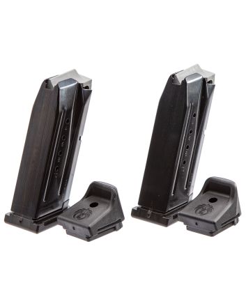 Ruger 90686 Security-9 Value Pack 10rd 9mm Luger Black Oxide Steel 2 Per Pack