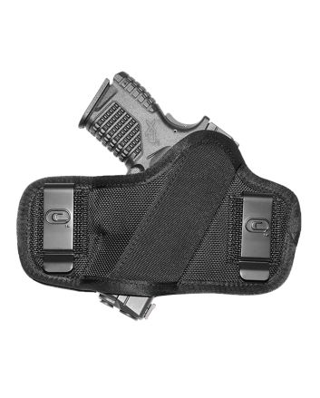 Crossfire Shooting Gear CRFCLPONSA1S2 The Clip-OnOWB Black Ballistic Nylon Belt Clip Fits Subcompact 2-2.50" Barrel Ambidextrous