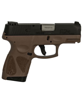 Taurus 1G2S931B G2SCompact Frame 9mm Luger 7+1 3.26" Matte Steel Barrel, Matte Black Serrated Alloy Steel Slide, Brown Polymer Frame w/Picatinny Rail &amp; Polymer Grip, Right Hand