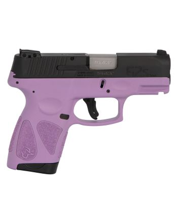 Taurus 1G2S931LP G2SCompact Frame 9mm Luger 7+1 3.26" Matte Stainless Steel Barrel, Matte Black Serrated Alloy Steel Slide, Light Purple Polymer Frame w/Picatinny Rail &amp; Polymer Grip, Right Hand