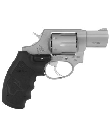 Taurus 2-856029VL 85638 Special +P Caliber with 2" Barrel, 6rd Capacity Cylinder, Overall Matte Finish Stainless Steel &amp; Finger Grooved Black Rubber Grip Includes Viridian Laser
