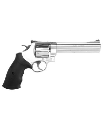 Smith &amp; Wesson 12462 Model 610N-Frame 10mm Auto/40 S&amp;W 6 Shot 6.50" Stainless Steel Barrel, Cylinder &amp; Frame, Black Finger Grooved Grip, Internal Lock Safety, Exposed Hammer