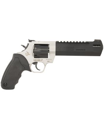Taurus 2357065RH Raging Hunter357 Mag 7rd 6.75" Matte Black Oxide Cylinder &amp; Barrel Matte Stainless Steel Frame Black Rubber with Integrated Red Cushion InsertGrip
