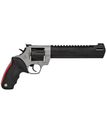 Taurus 2357085RH Raging Hunter357 Mag 7rd 8.38" Matte Black Oxide Cylinder &amp; Barrel Matte Stainless Steel Frame Black Rubber with Integrated Red Cushion Insert Grip
